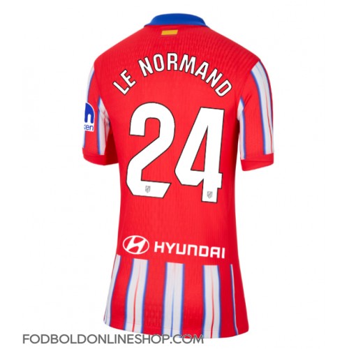 Atletico Madrid Robin Le Normand #24 Hjemmebanetrøje Dame 2024-25 Kortærmet